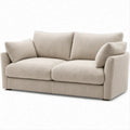 Beiges 2-Sitzer-Sofa mit Polyesterbezug, 180 x 90 x 85 cm