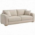 2-Sitzer-Sofa in Beige mit Bouclé-Polyesterbezug, 190 x 90 x 85 cm