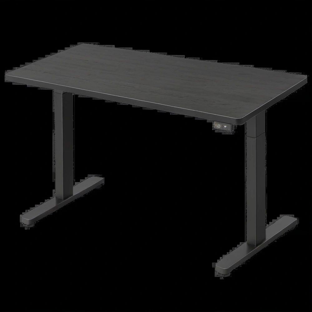 Elektrisch höhenverstellbarer Schreibtisch 120 x 60 cm, Schwarz, Höhe 72–118 cm