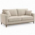 2-Sitzer-Sofa Beige/Dunkelbraun, 170 x 88 x 86 cm